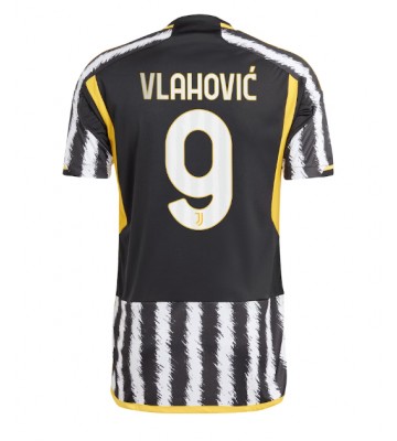 Juventus Dusan Vlahovic #9 Hjemmebanetrøje 2023-24 Kort ærmer
